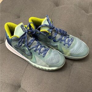 Nike Kyrie Lime Green and Navy Sneakers